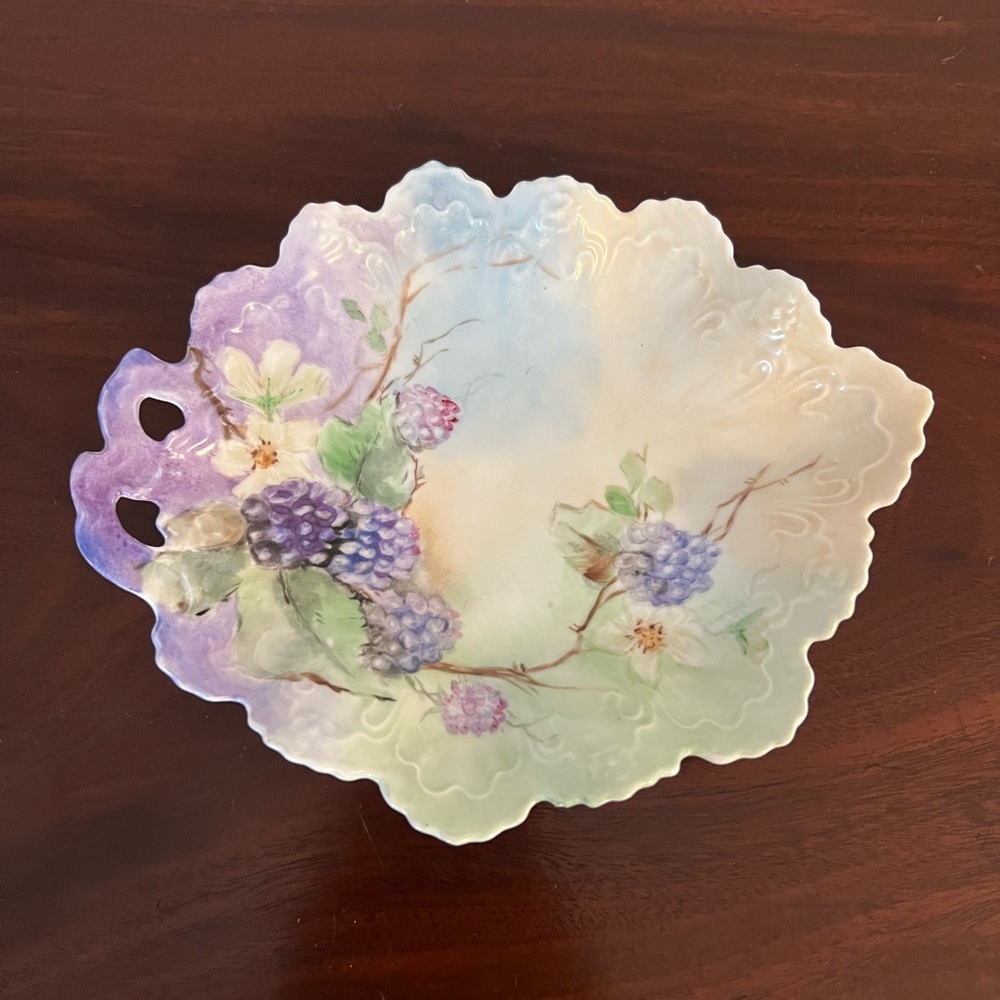 Antique Blackberry Trinket Dish